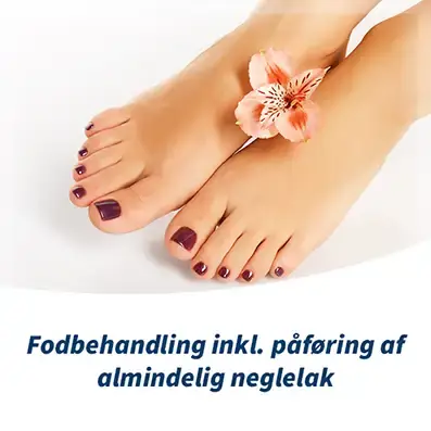 Fodbehandling inkl. Almindelig Neglelak